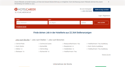 Desktop Screenshot of hotelcareer.de
