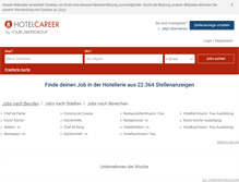 Tablet Screenshot of hotelcareer.de