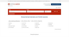 Desktop Screenshot of hotelcareer.com