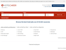 Tablet Screenshot of hotelcareer.com